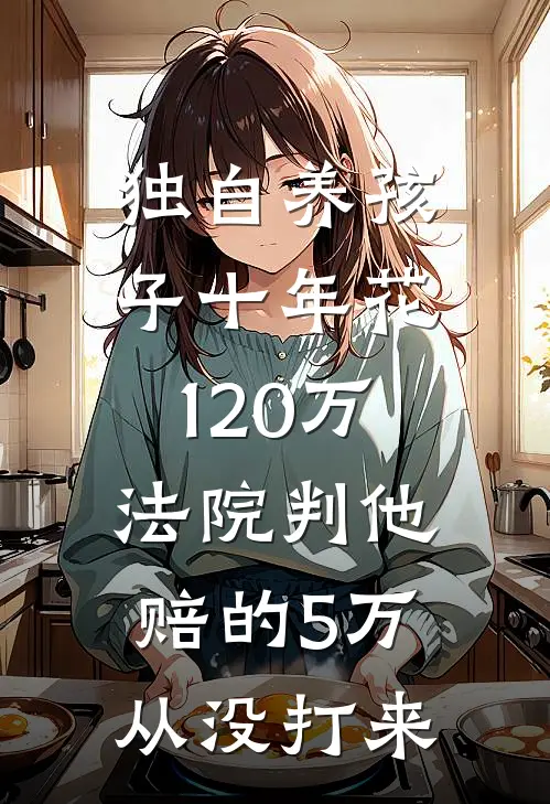 独自养孩子十年花120万，法院判他赔的5万从没打来