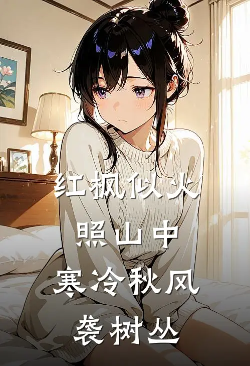 红枫似火照山中,寒冷秋风袭树丛